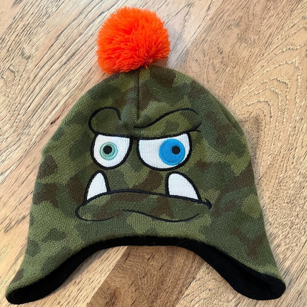 Grumpy Monster Camo Beanie